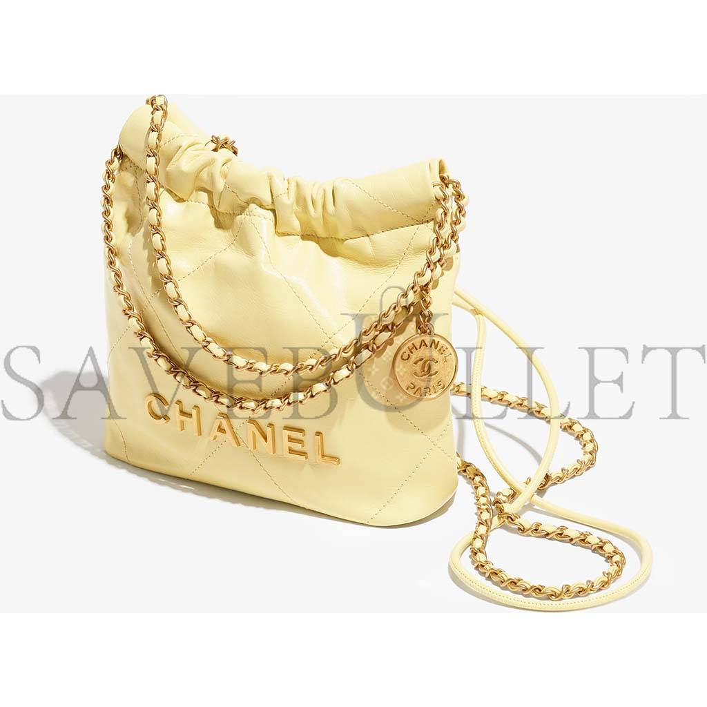 CHANEL 22 MINI HANDBAG AS3980 B08037 NN289 (20*19*6cm)